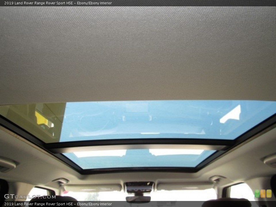 Ebony/Ebony Interior Sunroof for the 2019 Land Rover Range Rover Sport HSE #129906888