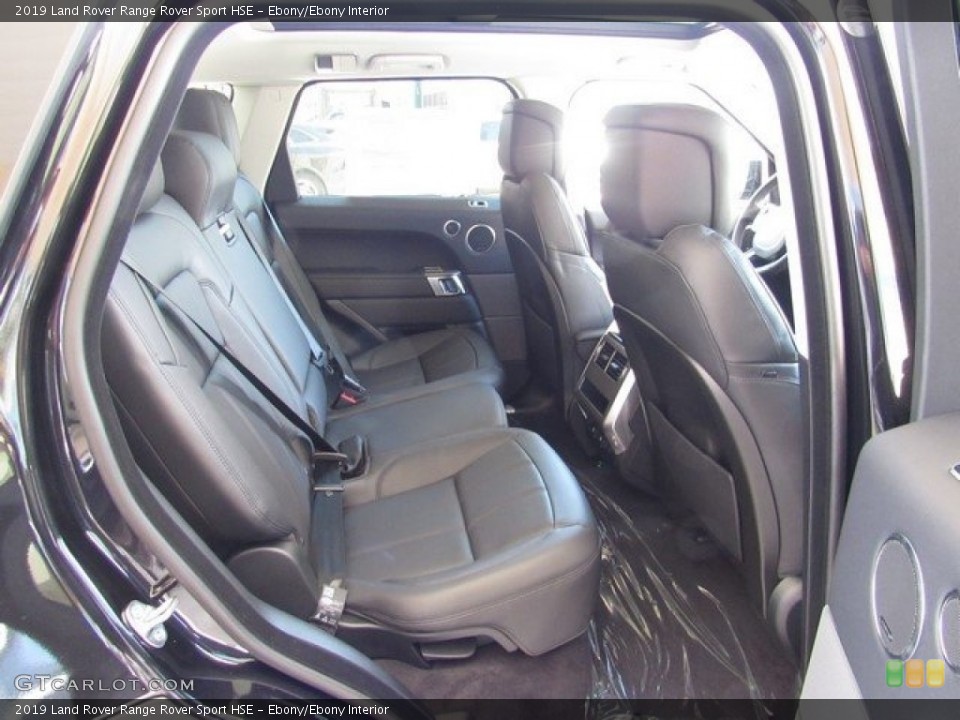Ebony/Ebony Interior Rear Seat for the 2019 Land Rover Range Rover Sport HSE #129906906
