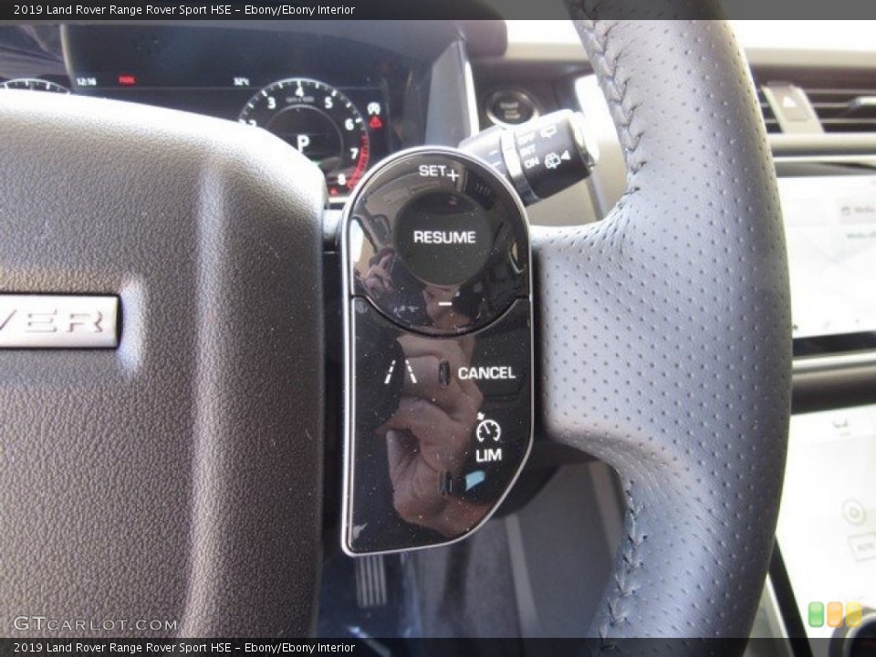 Ebony/Ebony Interior Steering Wheel for the 2019 Land Rover Range Rover Sport HSE #129907086