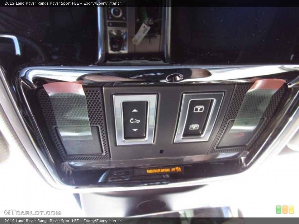 Ebony/Ebony Interior Controls for the 2019 Land Rover Range Rover Sport HSE #129907209