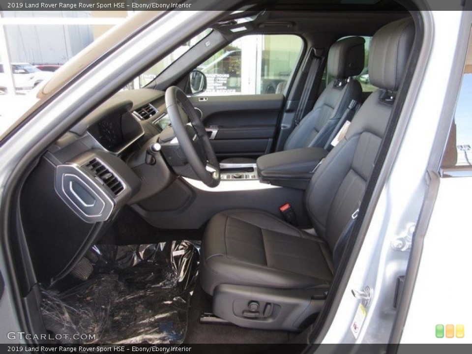Ebony/Ebony Interior Photo for the 2019 Land Rover Range Rover Sport HSE #129907305