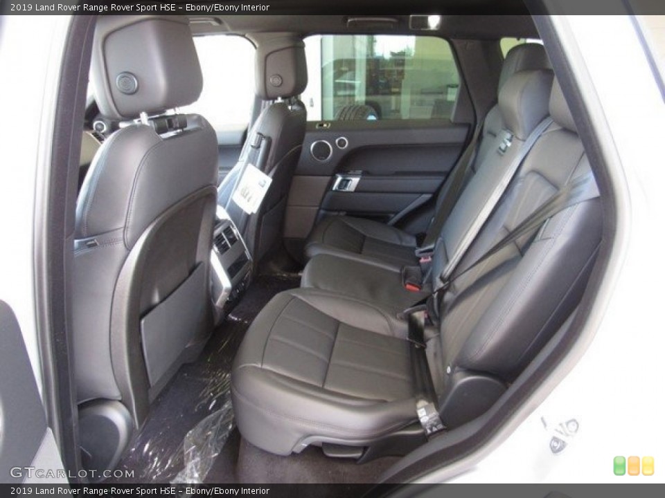 Ebony/Ebony Interior Rear Seat for the 2019 Land Rover Range Rover Sport HSE #129907482