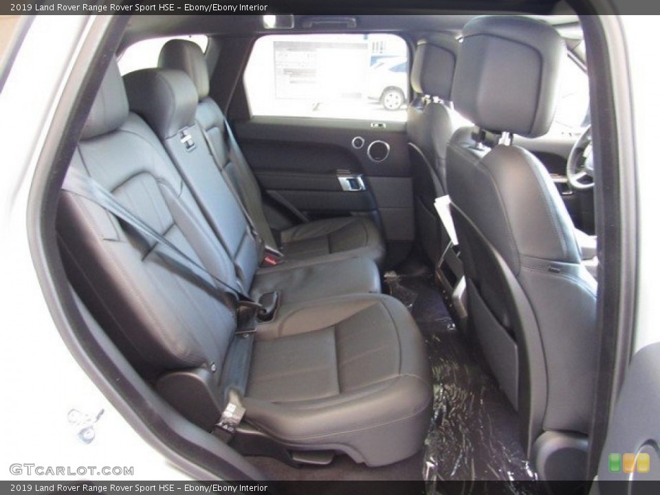 Ebony/Ebony Interior Rear Seat for the 2019 Land Rover Range Rover Sport HSE #129907587