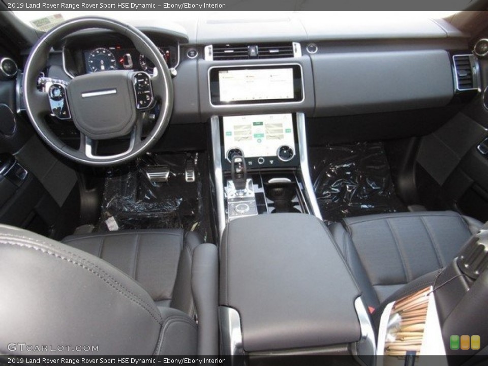 Ebony/Ebony Interior Dashboard for the 2019 Land Rover Range Rover Sport HSE Dynamic #129907986