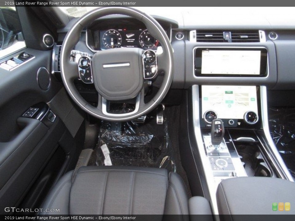 Ebony/Ebony Interior Dashboard for the 2019 Land Rover Range Rover Sport HSE Dynamic #129908166