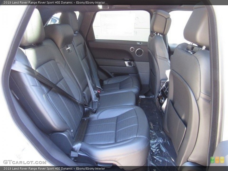 Ebony/Ebony Interior Rear Seat for the 2019 Land Rover Range Rover Sport HSE Dynamic #129908253
