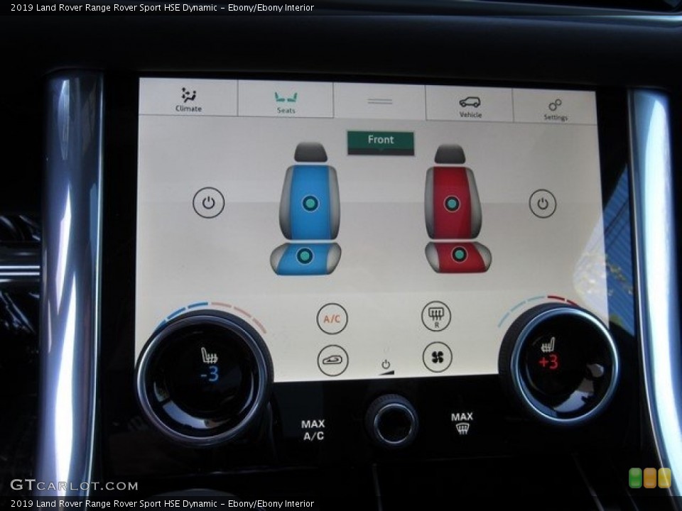 Ebony/Ebony Interior Controls for the 2019 Land Rover Range Rover Sport HSE Dynamic #129908526