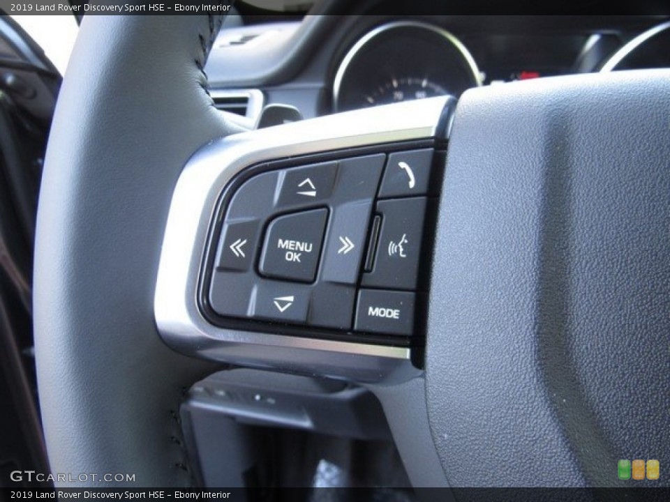 Ebony Interior Steering Wheel for the 2019 Land Rover Discovery Sport HSE #129908703