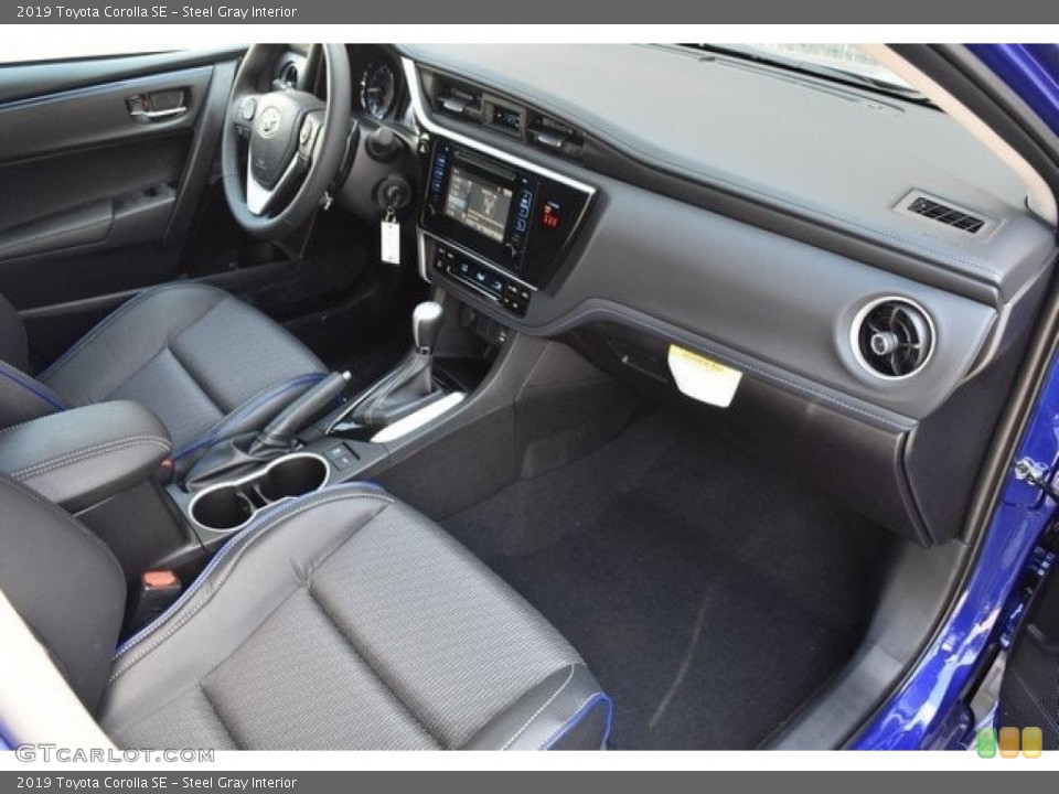 Steel Gray Interior Dashboard for the 2019 Toyota Corolla SE #129915565