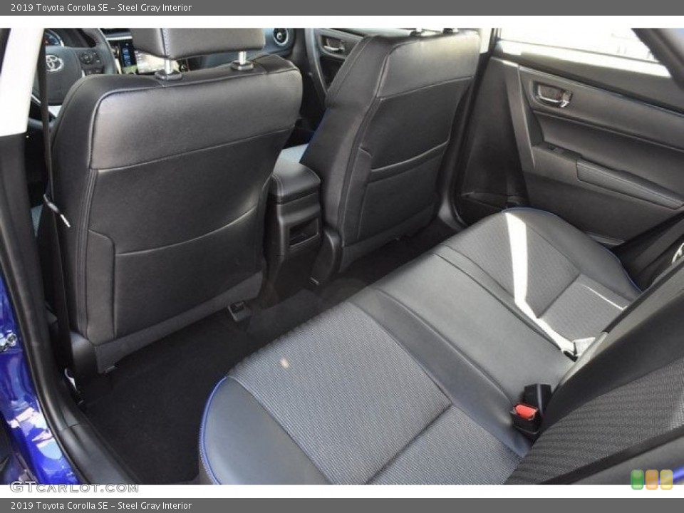 Steel Gray Interior Rear Seat for the 2019 Toyota Corolla SE #129915616