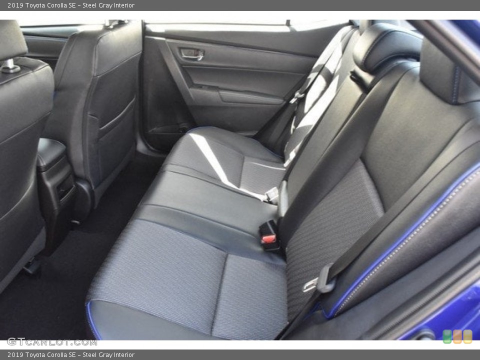 Steel Gray Interior Rear Seat for the 2019 Toyota Corolla SE #129915628