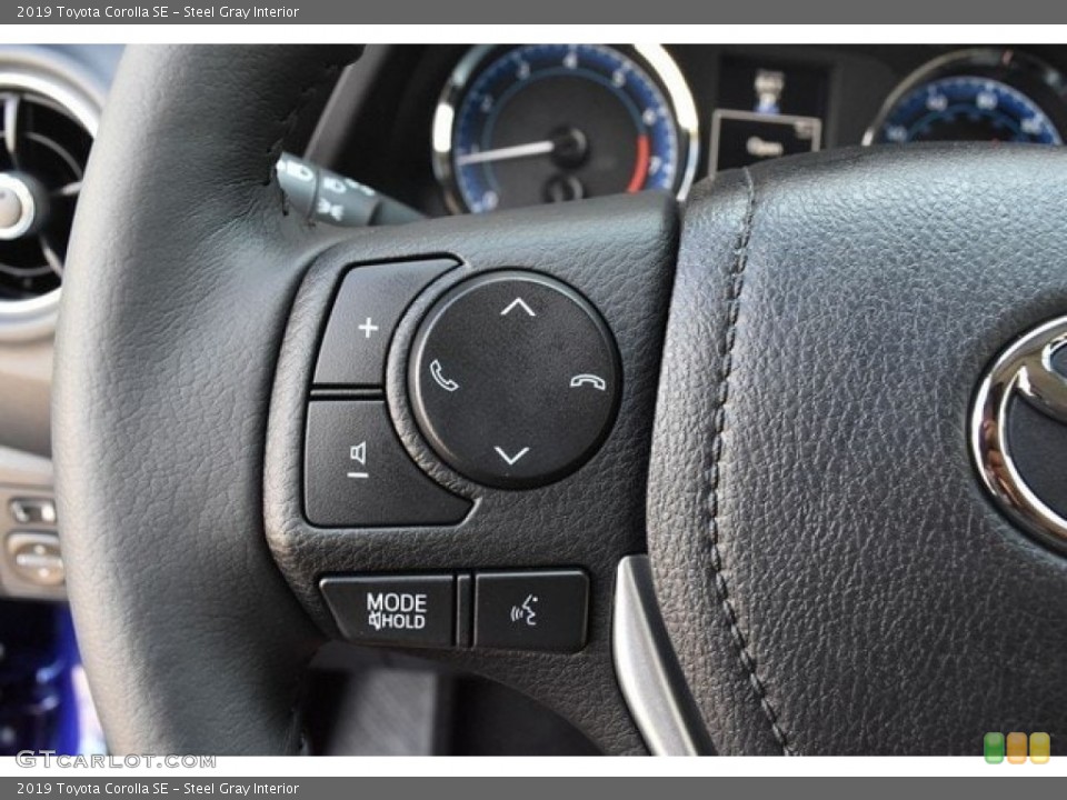 Steel Gray Interior Steering Wheel for the 2019 Toyota Corolla SE #129915820