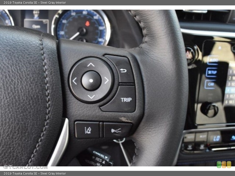 Steel Gray Interior Steering Wheel for the 2019 Toyota Corolla SE #129915847