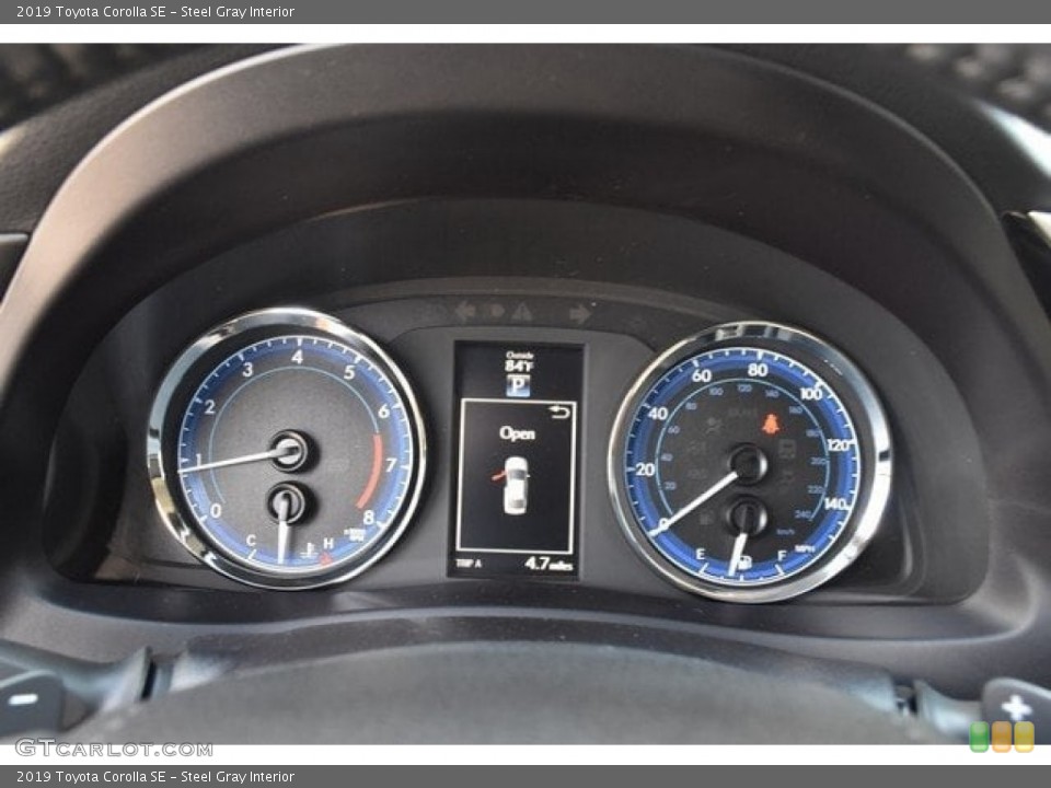 Steel Gray Interior Gauges for the 2019 Toyota Corolla SE #129915862