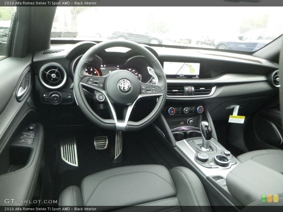 Black Interior Photo for the 2019 Alfa Romeo Stelvio Ti Sport AWD #129916063