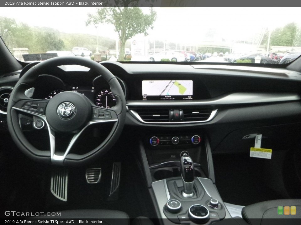 Black Interior Dashboard for the 2019 Alfa Romeo Stelvio Ti Sport AWD #129916087