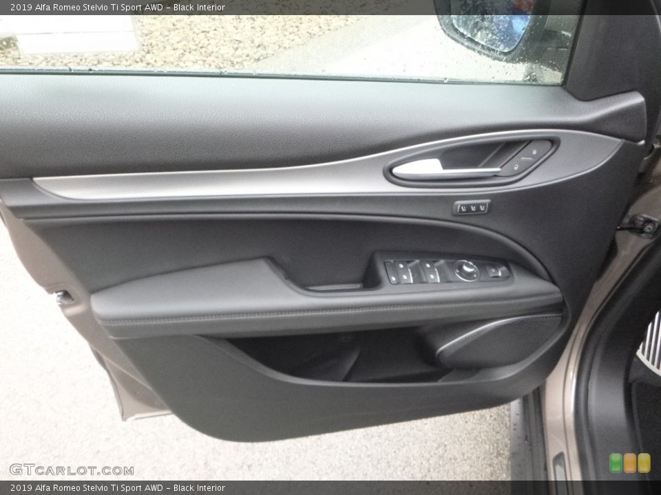 Black Interior Door Panel for the 2019 Alfa Romeo Stelvio Ti Sport AWD #129916111