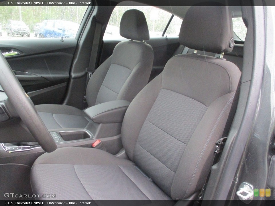Black Interior Front Seat for the 2019 Chevrolet Cruze LT Hatchback #129920275