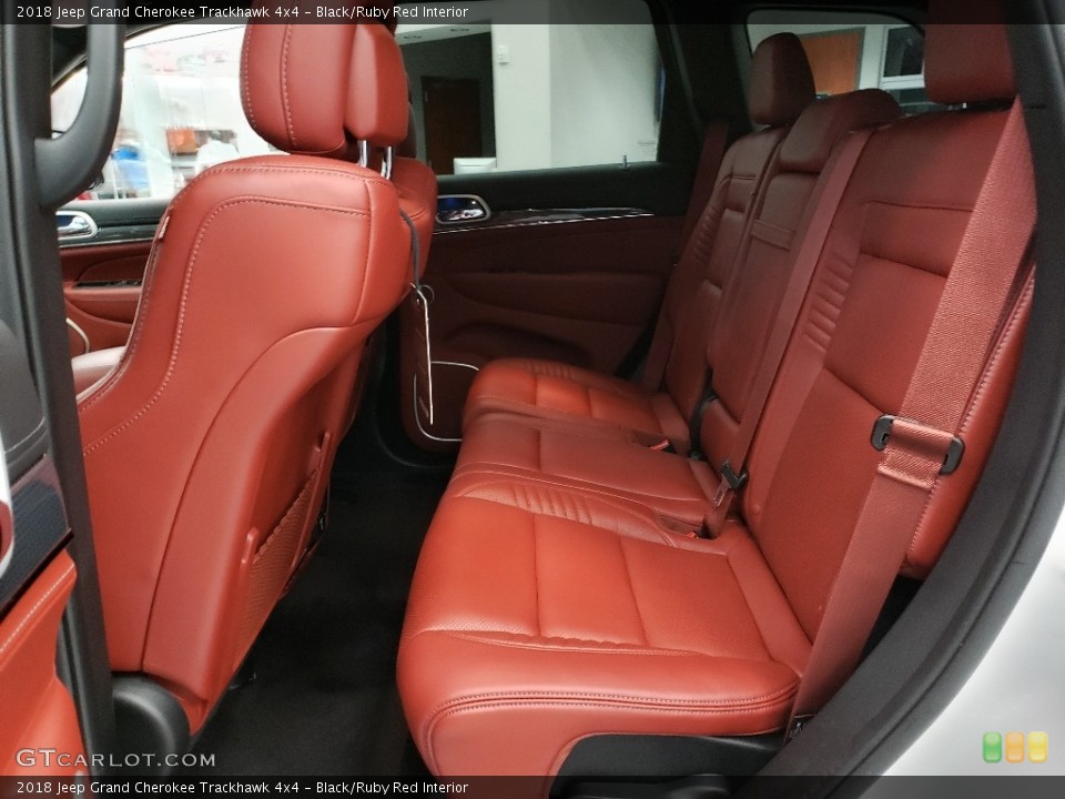 Black/Ruby Red Interior Rear Seat for the 2018 Jeep Grand Cherokee Trackhawk 4x4 #129925864