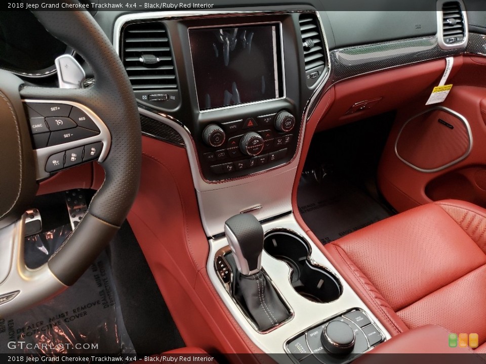 Black/Ruby Red Interior Transmission for the 2018 Jeep Grand Cherokee Trackhawk 4x4 #129925975