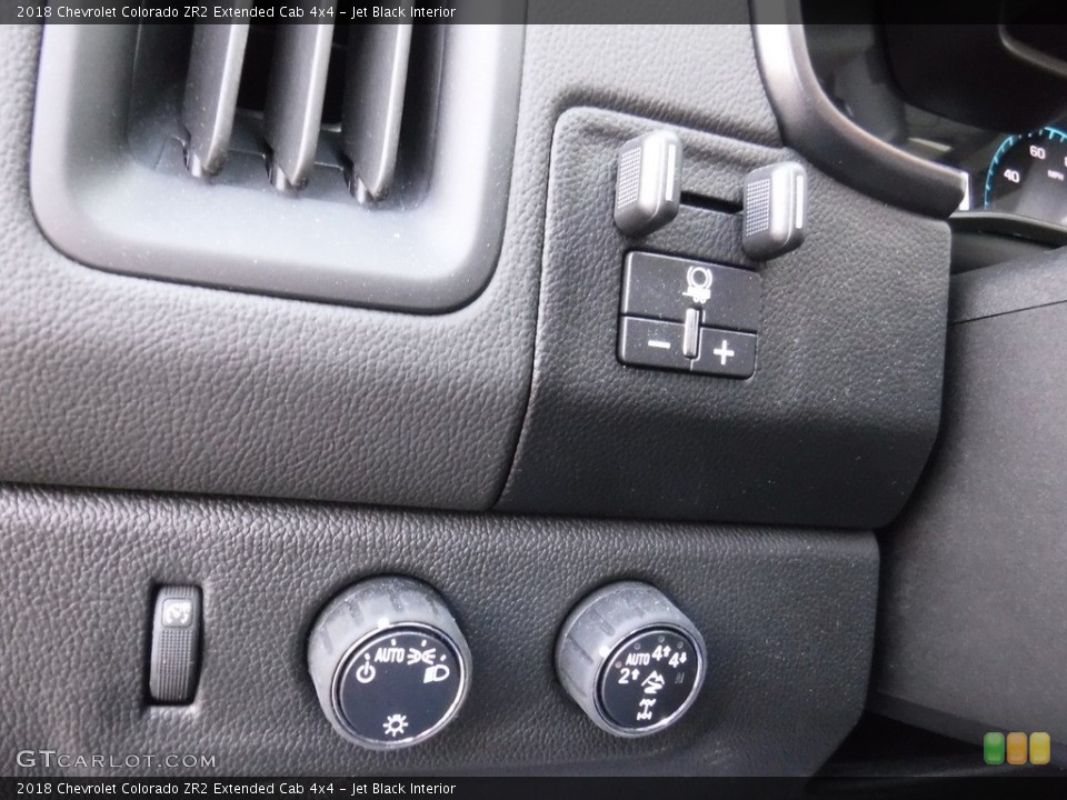 Jet Black Interior Controls for the 2018 Chevrolet Colorado ZR2 Extended Cab 4x4 #129927322