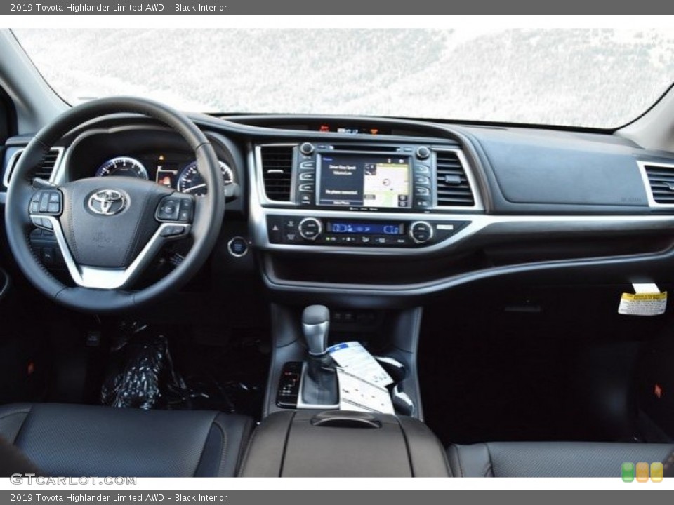 Black Interior Dashboard for the 2019 Toyota Highlander Limited AWD #129927466