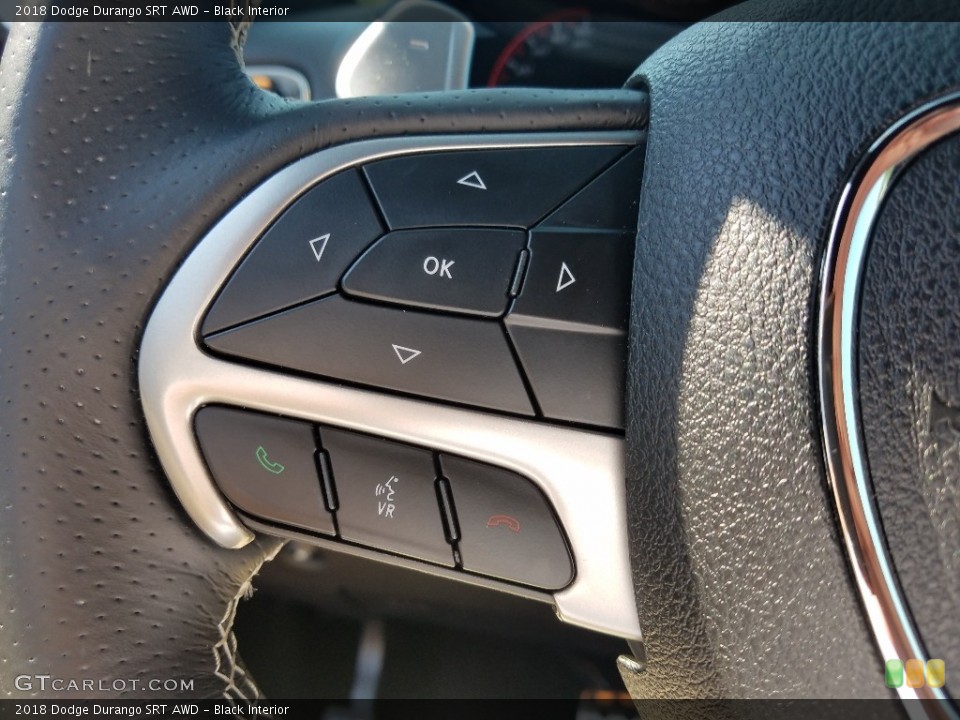 Black Interior Steering Wheel for the 2018 Dodge Durango SRT AWD #129928582