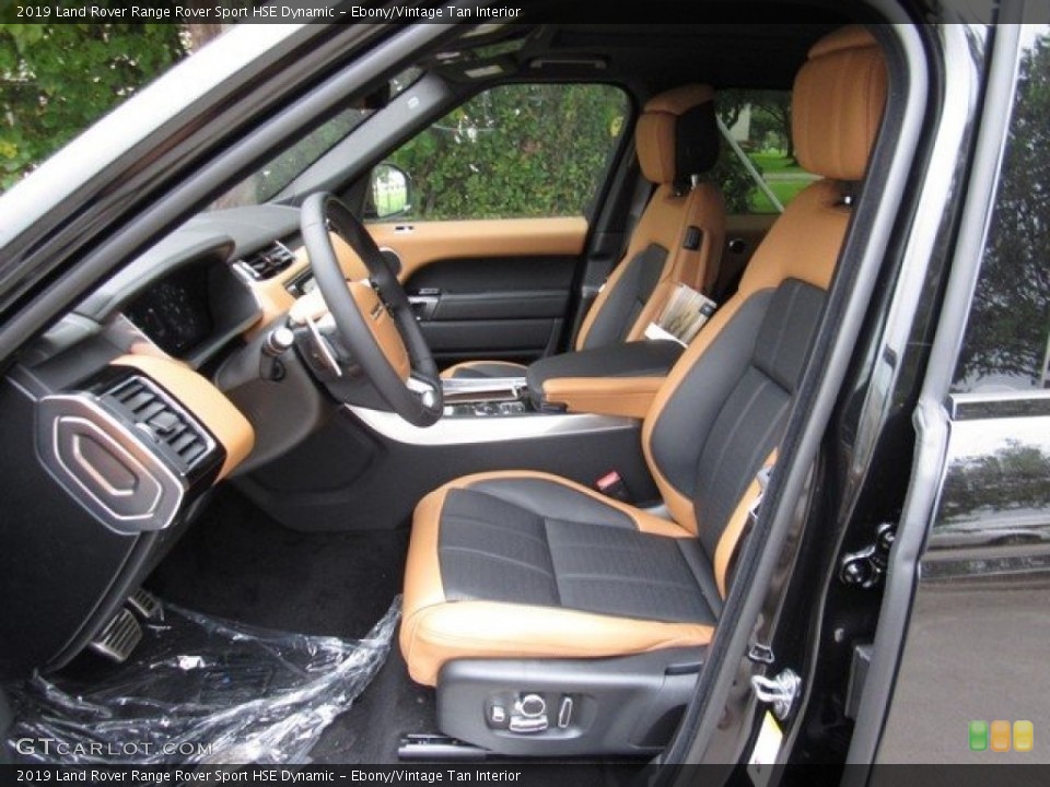 Ebony/Vintage Tan Interior Photo for the 2019 Land Rover Range Rover Sport HSE Dynamic #129928808