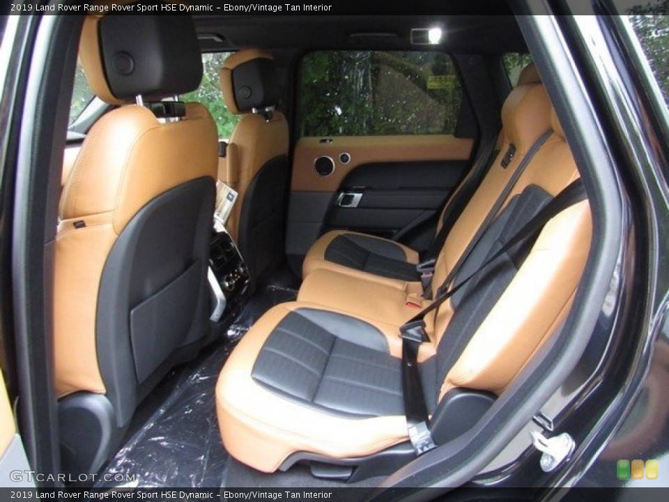 Ebony/Vintage Tan Interior Rear Seat for the 2019 Land Rover Range Rover Sport HSE Dynamic #129928839