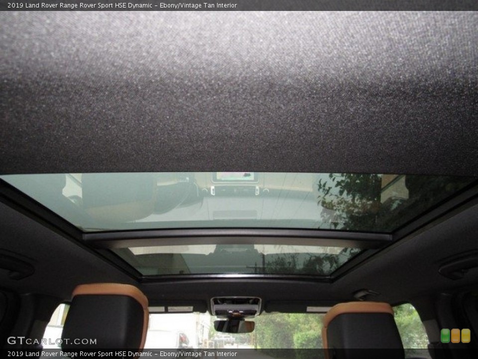 Ebony/Vintage Tan Interior Sunroof for the 2019 Land Rover Range Rover Sport HSE Dynamic #129929032