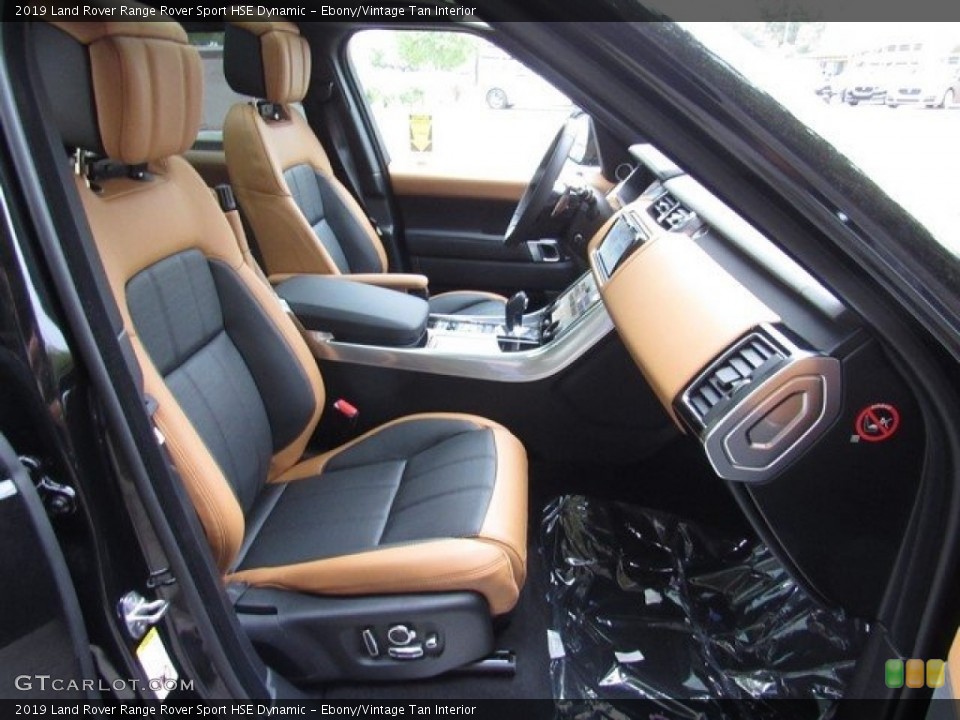 Ebony/Vintage Tan Interior Front Seat for the 2019 Land Rover Range Rover Sport HSE Dynamic #129929065