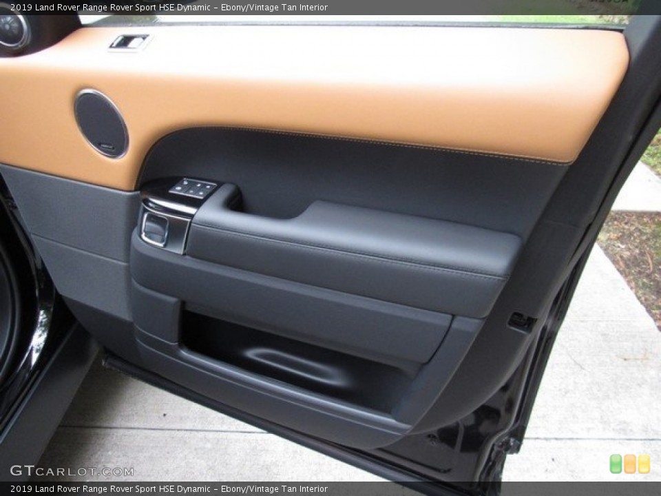 Ebony/Vintage Tan Interior Door Panel for the 2019 Land Rover Range Rover Sport HSE Dynamic #129929083