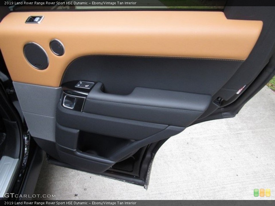Ebony/Vintage Tan Interior Door Panel for the 2019 Land Rover Range Rover Sport HSE Dynamic #129929098