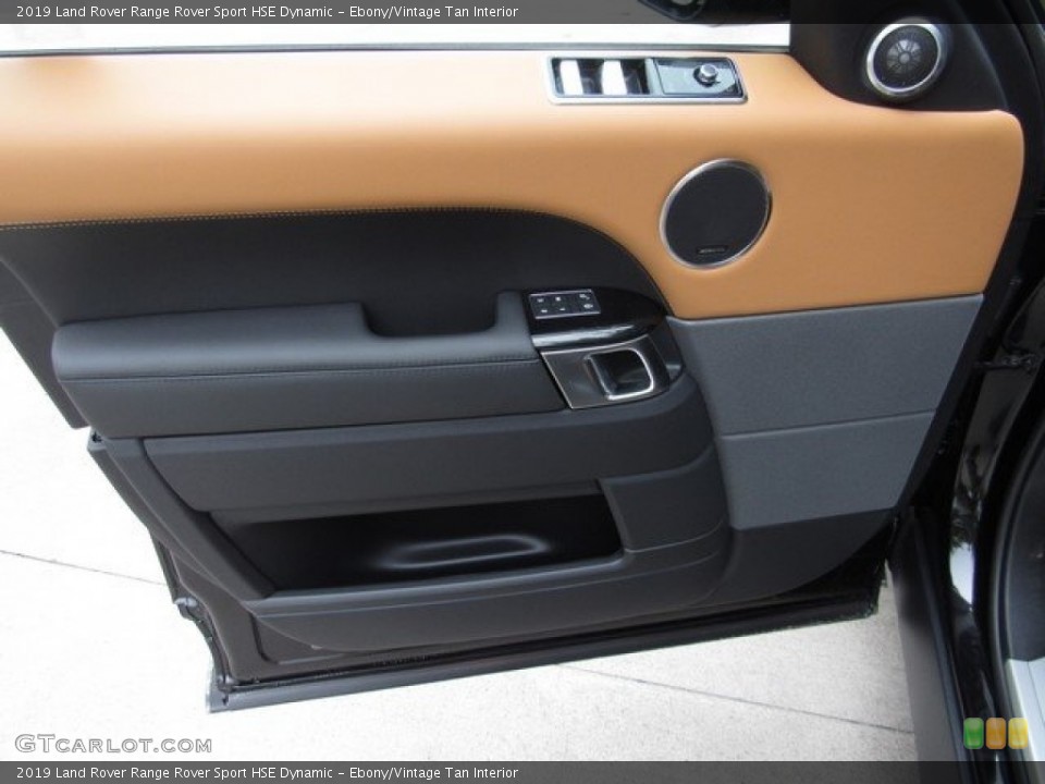 Ebony/Vintage Tan Interior Door Panel for the 2019 Land Rover Range Rover Sport HSE Dynamic #129929131