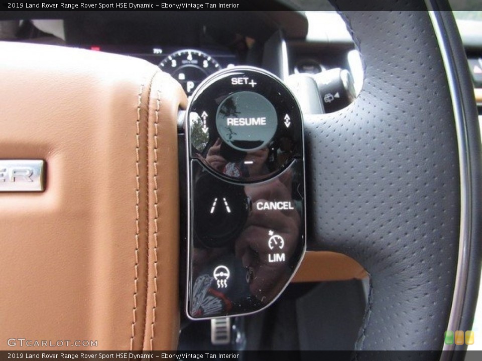 Ebony/Vintage Tan Interior Steering Wheel for the 2019 Land Rover Range Rover Sport HSE Dynamic #129929215