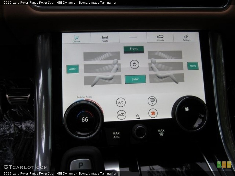 Ebony/Vintage Tan Interior Controls for the 2019 Land Rover Range Rover Sport HSE Dynamic #129929302