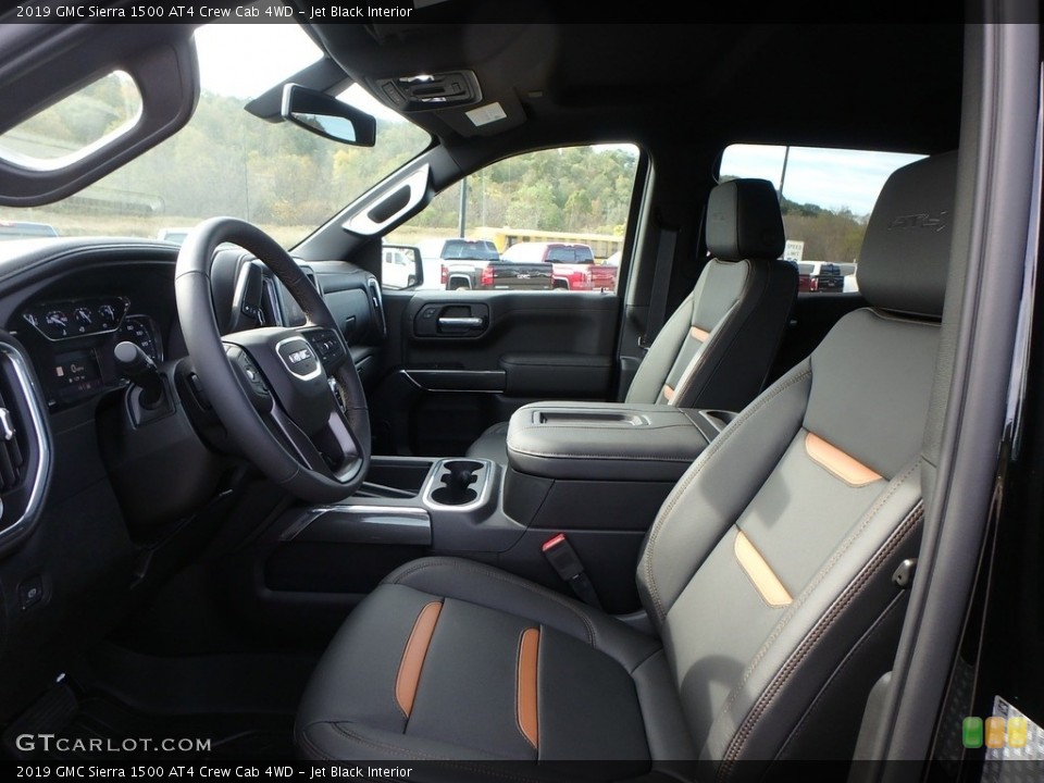 Jet Black Interior Front Seat for the 2019 GMC Sierra 1500 AT4 Crew Cab 4WD #129935086