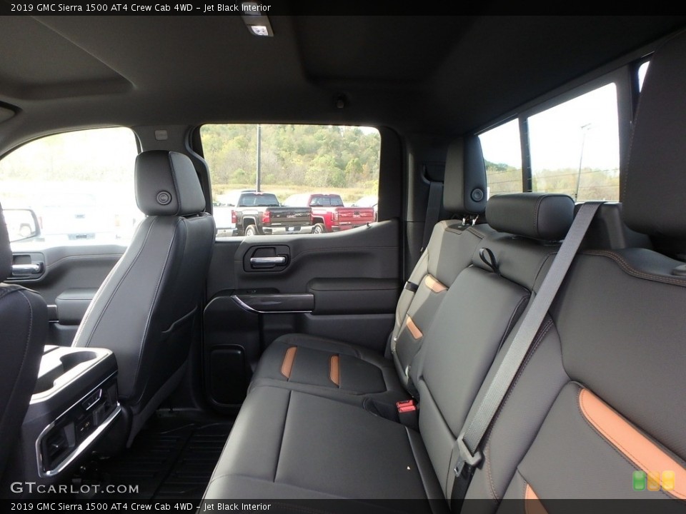 Jet Black Interior Rear Seat for the 2019 GMC Sierra 1500 AT4 Crew Cab 4WD #129935113