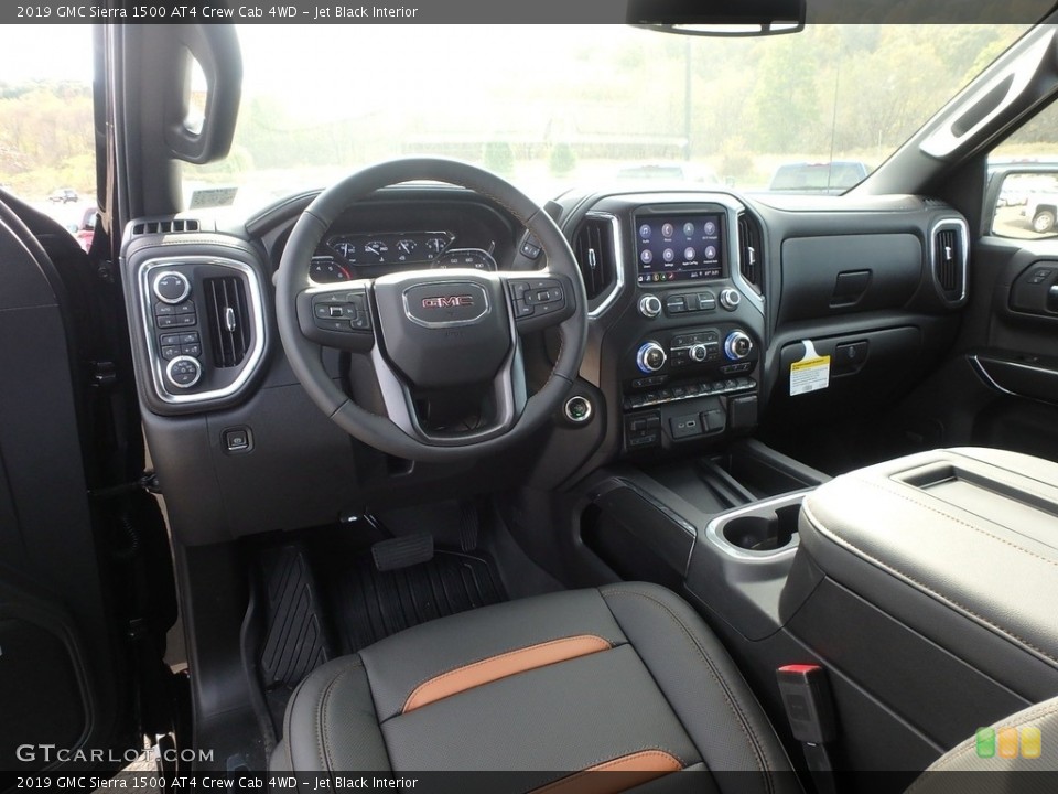 Jet Black Interior Photo for the 2019 GMC Sierra 1500 AT4 Crew Cab 4WD #129935140