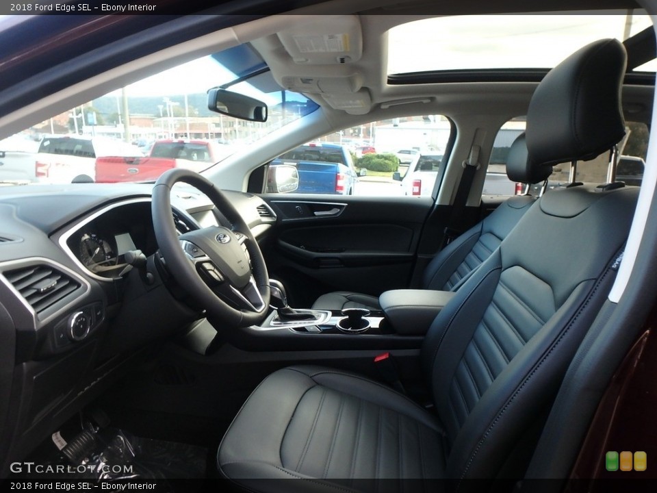 Ebony 2018 Ford Edge Interiors