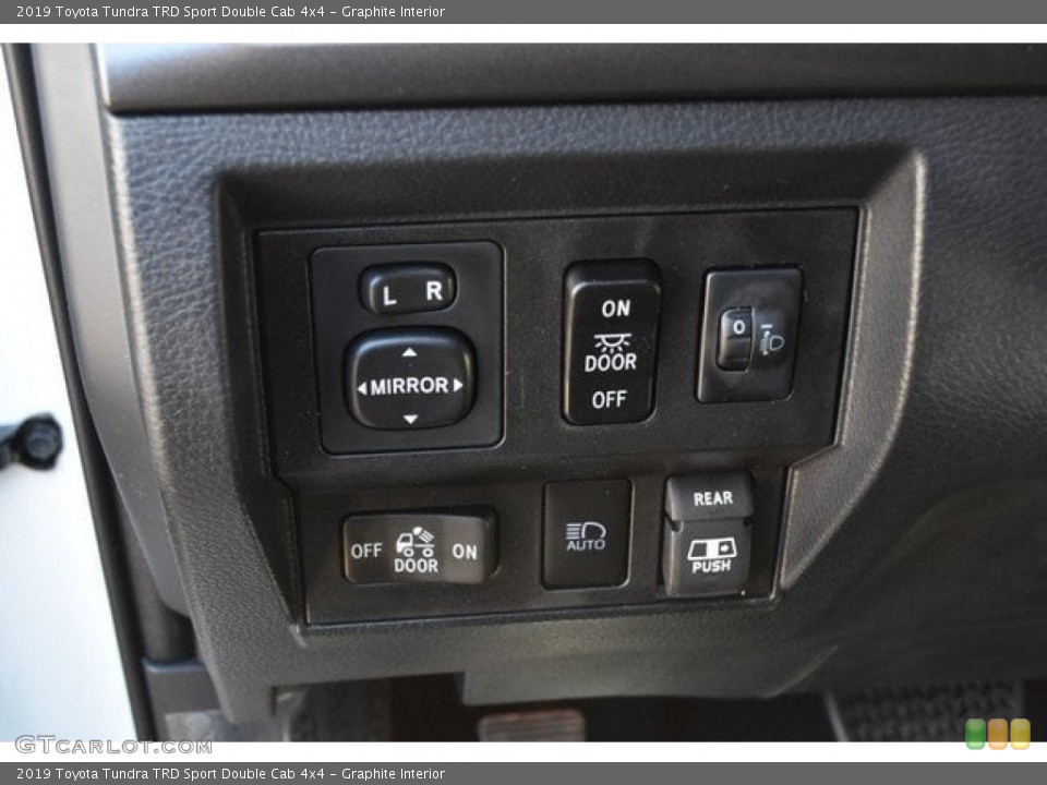 Graphite Interior Controls for the 2019 Toyota Tundra TRD Sport Double Cab 4x4 #129955030
