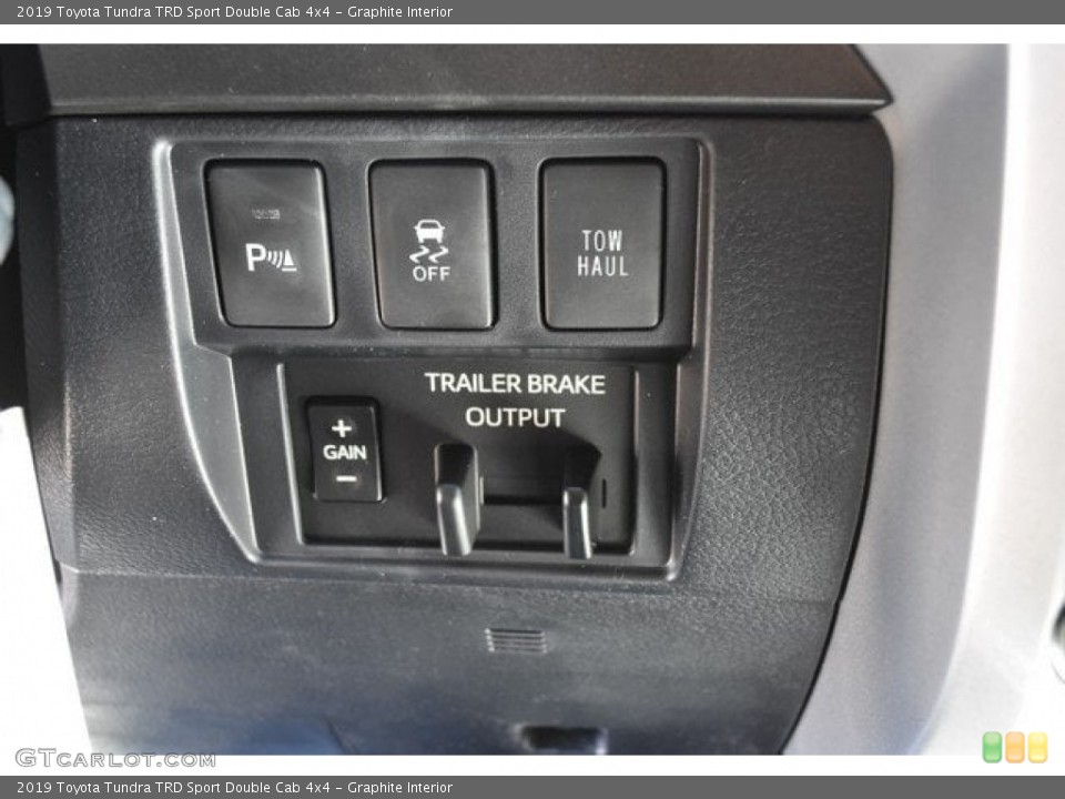 Graphite Interior Controls for the 2019 Toyota Tundra TRD Sport Double Cab 4x4 #129955102