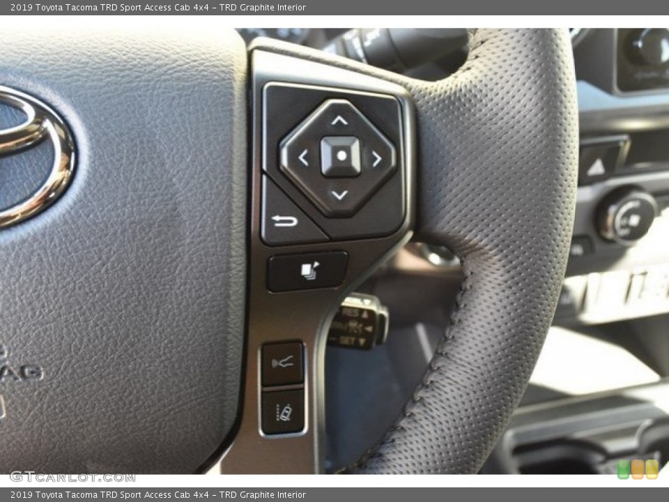 TRD Graphite Interior Steering Wheel for the 2019 Toyota Tacoma TRD Sport Access Cab 4x4 #129955738