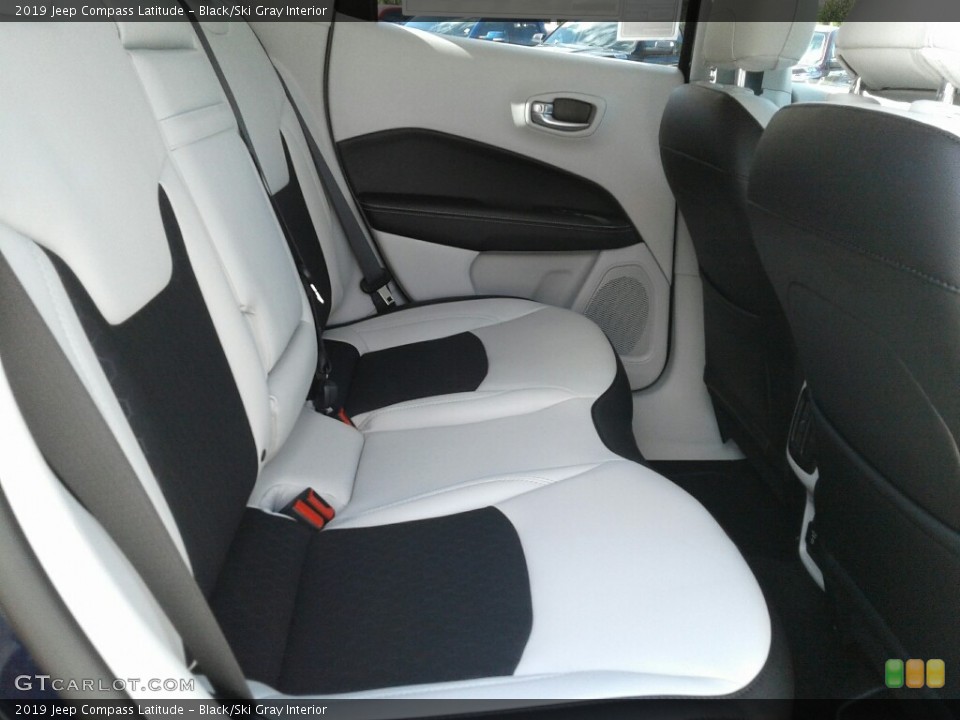 Black/Ski Gray Interior Rear Seat for the 2019 Jeep Compass Latitude #129957814