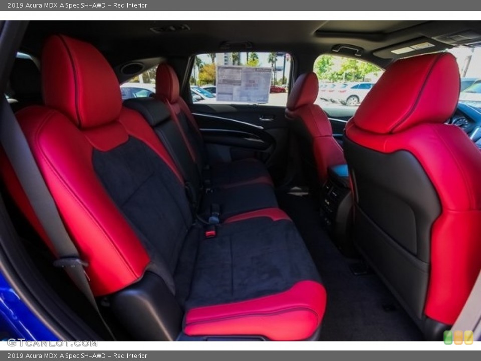 Red Interior Rear Seat for the 2019 Acura MDX A Spec SH-AWD #129962179