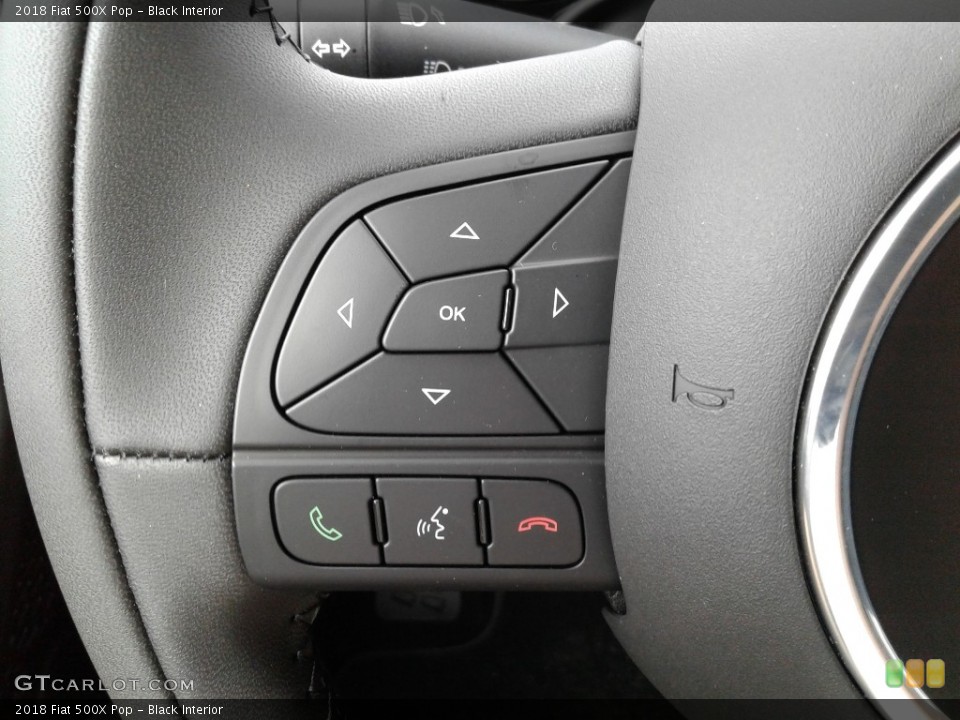 Black Interior Steering Wheel for the 2018 Fiat 500X Pop #129964087