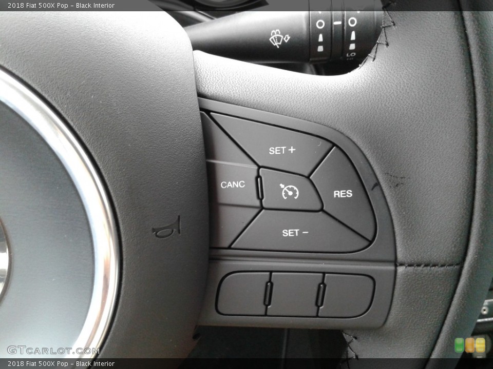 Black Interior Steering Wheel for the 2018 Fiat 500X Pop #129964112