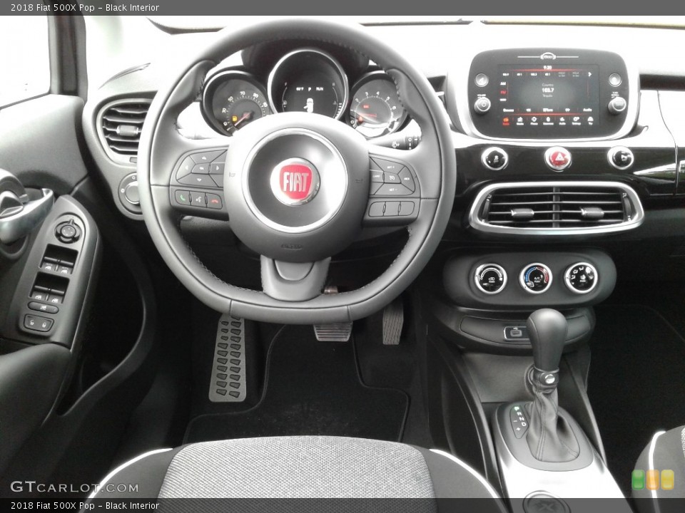 Black Interior Dashboard for the 2018 Fiat 500X Pop #129964276