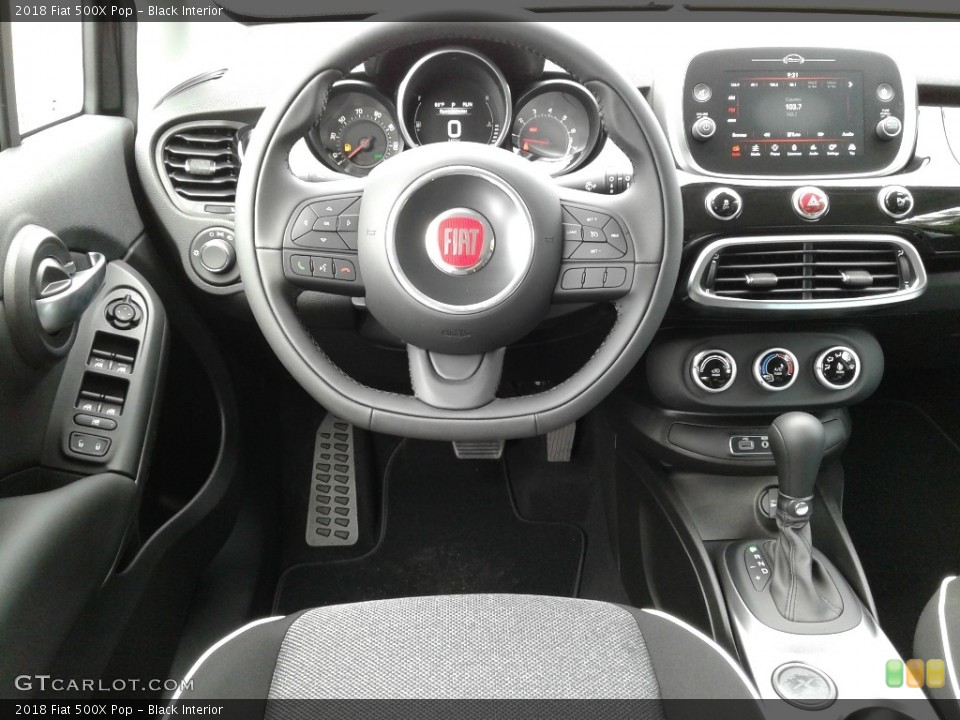 Black Interior Steering Wheel for the 2018 Fiat 500X Pop #129964306