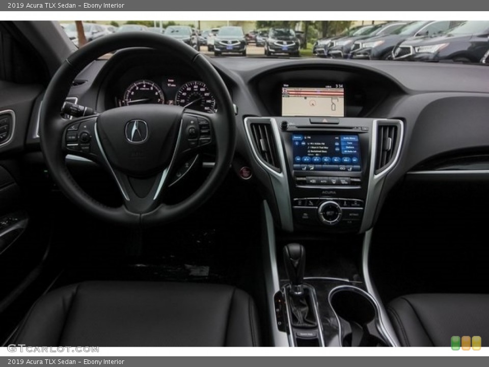 Ebony Interior Dashboard for the 2019 Acura TLX Sedan #129965449